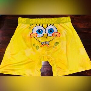 SpongeBob Squarepants White and Yellow Logo Briefs